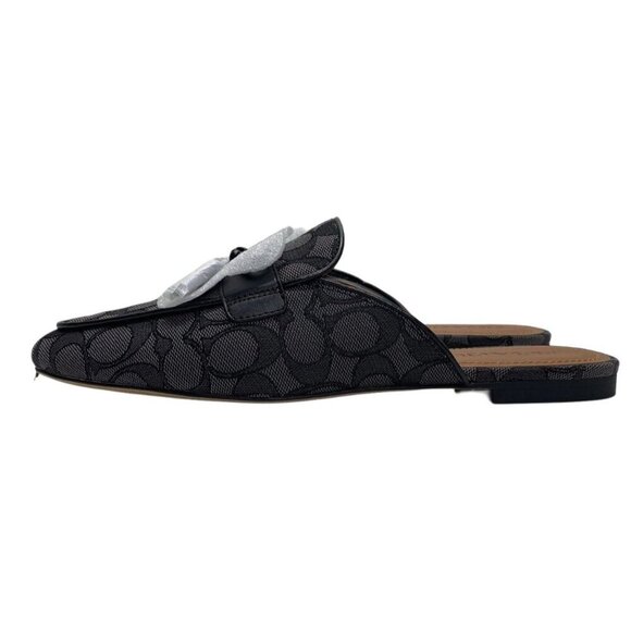 Coach Signature Print Mules Shoes Flats, Sz 9.5, NWOB - Picture 4 of 6